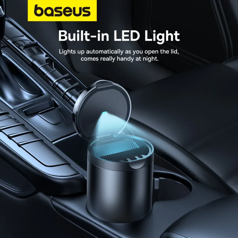 BASEUS-Premium-2-Series-Car-Ashtray-with-LED-Light-Waterproof-Easy-to-Clean-and-Durable-Design