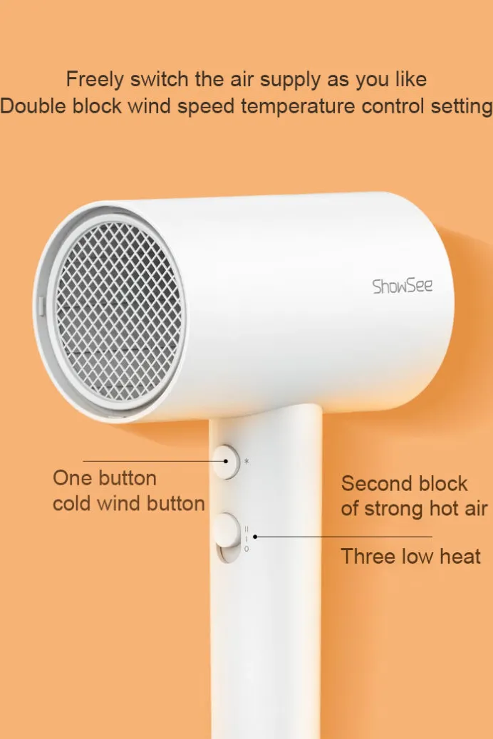 Xiaomi-ShowSee-A1-Anion-Hair-Dryer-1600W-Powerful-Lightweight-and-Hair-Caring-Design