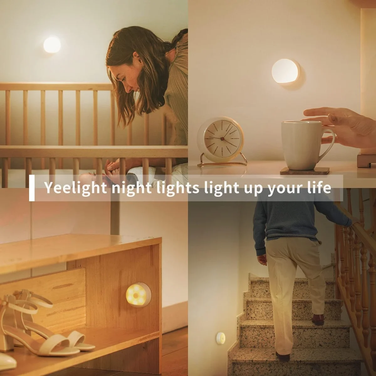 YEELIGHT Rechargeable Motion Sensor Night Light (YLYD01YL) - Energy-efficient and smart motion-activated lighting for home safety.