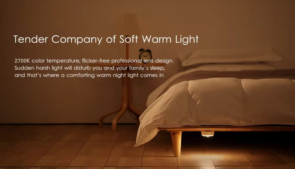 YEELIGHT Rechargeable Motion Sensor Night Light (YLYD01YL) - Energy-efficient and smart motion-activated lighting for home safety.
