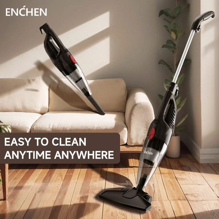 Enchen V1 Handheld Vacuum Cleaner with powerful suction, lightweight design, and multiple attachments for effective cleaning in home, car, and office.