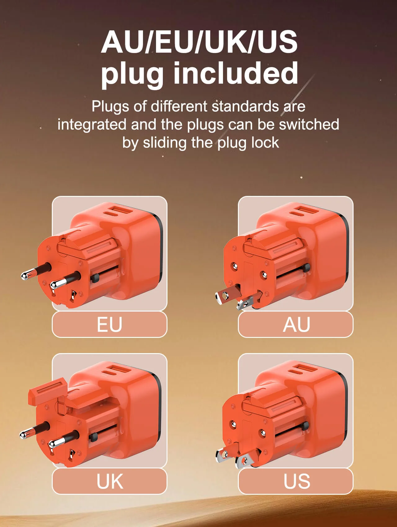 LDNIO 45W Q2420 Universal Quick Adapter Charger with Retractable Pins - EU/US/UK/AU Compatibility for Fast Charging