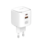 LDNIO 65W Q2617 Fast Wall Charger with Foldable Plug and PD QC 3.0 Adapter - Compact and Powerful Mobile Phone Charger