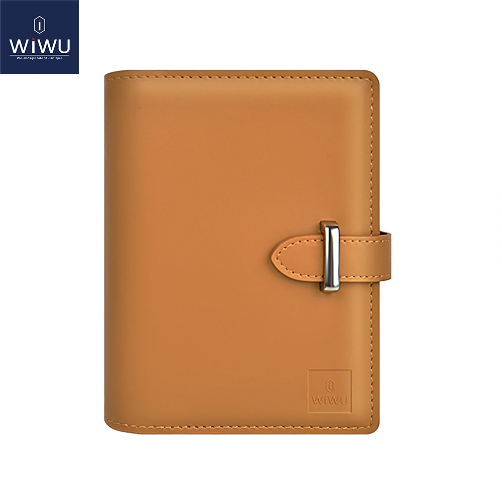 WiWU Ambassador Passport Wallet – RFID anti-theft travel wallet designed for secure organization of passports, credit cards, and travel documents with sleek PU leather material.