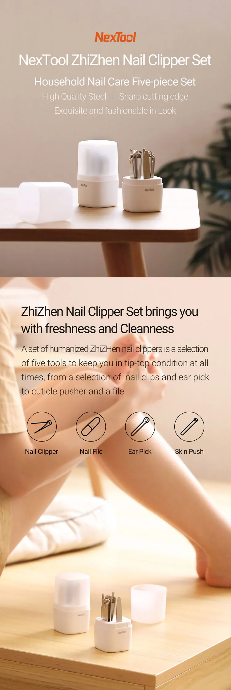 xiaomi-nextool-ne20015-zhizhen-nail-clipper-set