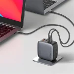 LDNIO Q408 100W GaN Super Fast Charger with 4 Ports (USB-C & USB-A), Compact Design, Safe & Fast Charging for Devices