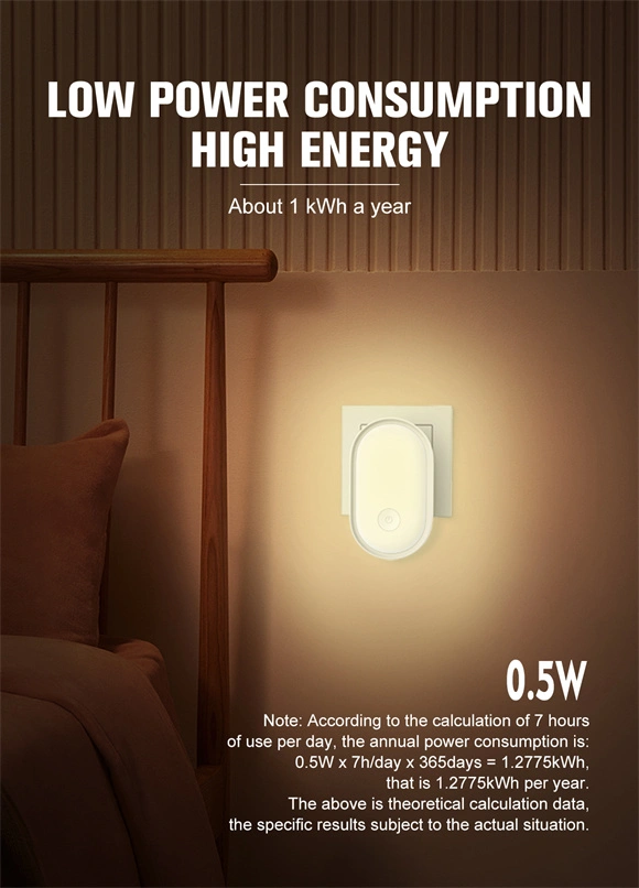 LDNIO Intelligent Sensor Night Light Y2 with motion sensor, automatic LED light for bedroom, corridor, and evening use, adjustable brightness, energy-efficient.