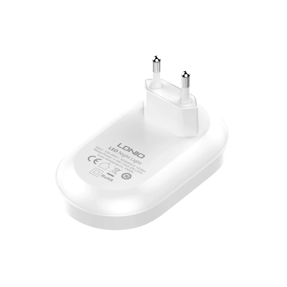 LDNIO Intelligent Sensor Night Light Y2 with motion sensor, automatic LED light for bedroom, corridor, and evening use, adjustable brightness, energy-efficient.