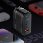 LDNIO Q366 65W GaN Super Fast Charger with 3 Ports (USB-C & USB-A), PD QC4.0+ Quick Charging, Universal Travel Adapter for iPhone and Android