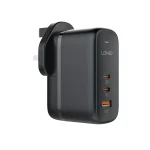 LDNIO Q366 65W GaN Super Fast Charger with 3 Ports (USB-C & USB-A), PD QC4.0+ Quick Charging, Universal Travel Adapter for iPhone and Android