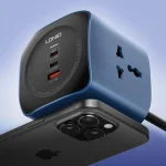 LDNIO SC3319 65W 6-in-1 Power Socket Cube with 2500W Outlets and USB-C Charging Hub