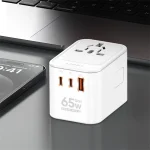 ldnio-z6-gan-travel-adapter-65w-fast-charging-universal-plug-usb-c-usb-a