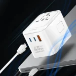 ldnio-z8-gan-travel-adapter-45w-fast-charger-universal-plug