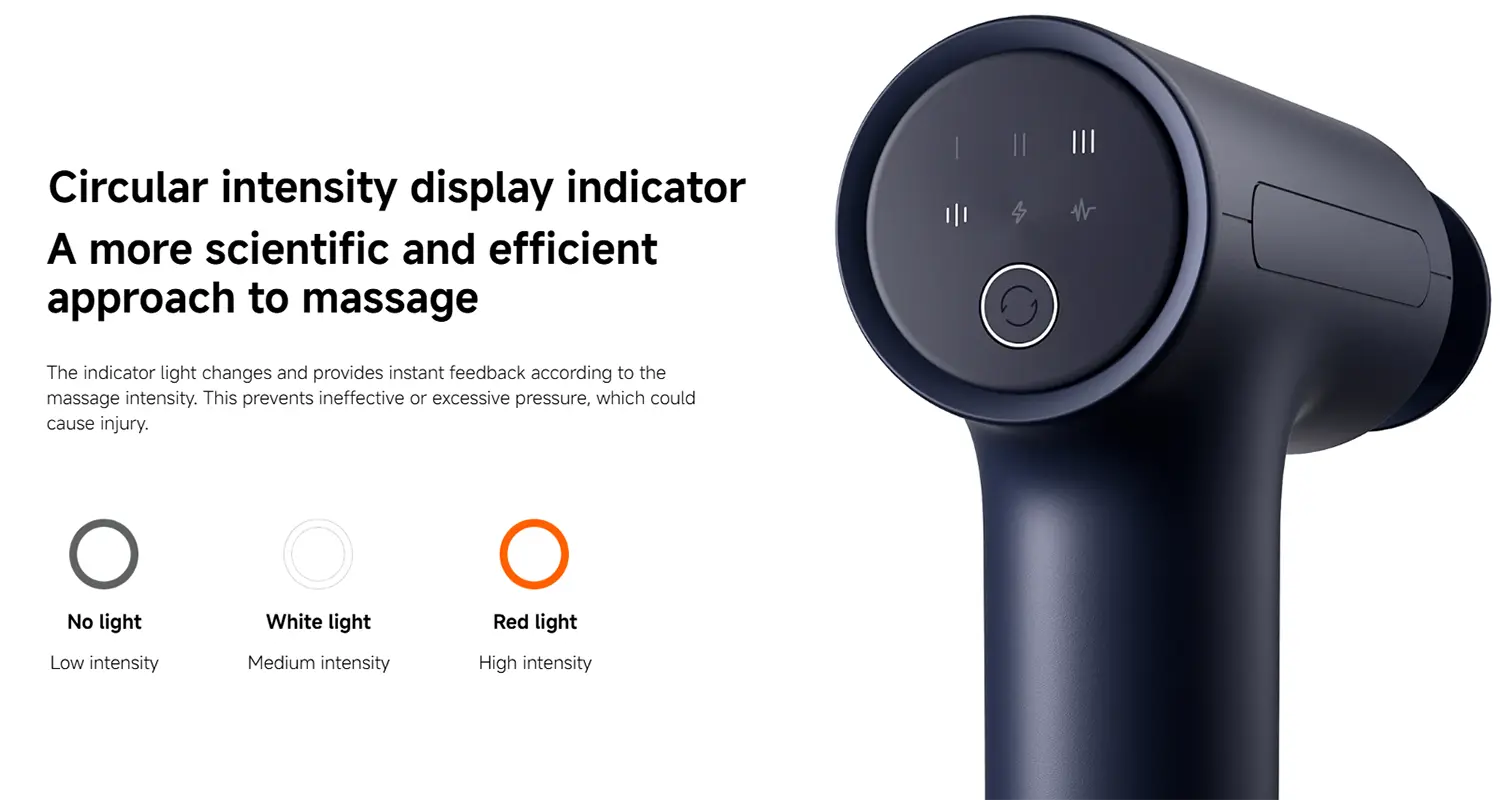 Xiaomi Massage Gun 2 - Deep Tissue Massager for Muscle Recovery & Pain Relief with 10mm Amplitude and Smart Memory Feature