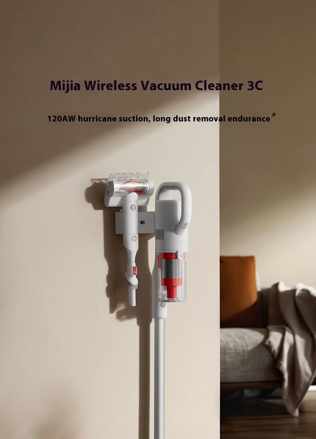 Xiaomi Mijia Wireless Vacuum Cleaner 3C D208 - Cordless Vacuum for Efficient Home Cleaning with Powerful Suction and Long Battery Life