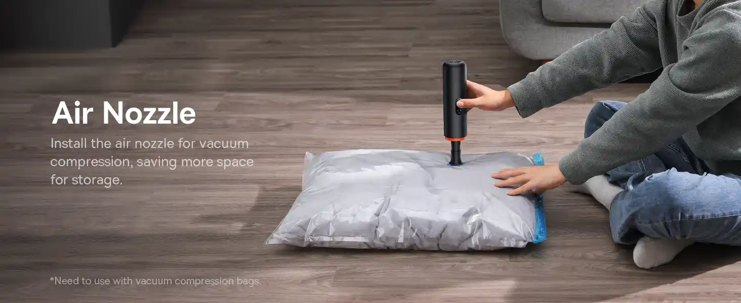 Baseus A5 Car Vacuum Cleaner – 130W Cordless Handheld Vacuum with 16,000Pa Suction and LED Display