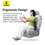 Baseus Car Pillow PrimeTrip VH1 Lumbar Support – Breathable Memory Foam Cushion – Cosmic Black