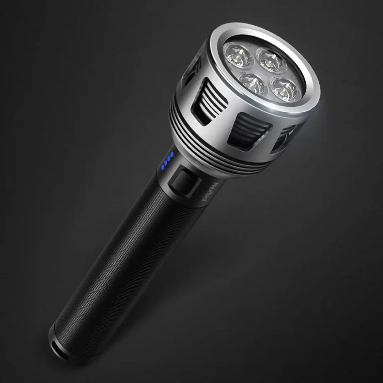 nextool 3600 lumens rechargeable flashlight NexTool Thunder with IPX7 waterproof design, 10000mAh battery, and long-range beam up to 450 meters