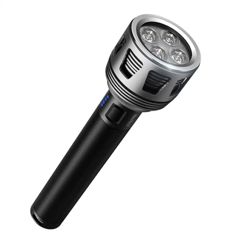 nextool 3600 lumens rechargeable flashlight NexTool Thunder with IPX7 waterproof design, 10000mAh battery, and long-range beam up to 450 meters