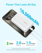 Anker Zolo Magnetic Power Bank A1684 – 10000mAh 30W Wireless and Wired Portable Charger for iPhone