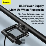 Baseus I-Wok Pro Monitor Light – USB-C Eye-Care LED Screen Lamp with Stepless Dimming and Asymmetric Lighting – Black (DGIWK-P01)