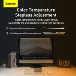 Baseus I-Wok Pro Monitor Light – USB-C Eye-Care LED Screen Lamp with Stepless Dimming and Asymmetric Lighting – Black (DGIWK-P01)