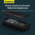 Baseus Power Inverter Pro 150W BS-CI15-03 – Car to 220V Converter with USB and Type-C Ports (CN/EU Plug