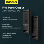 Baseus Power Inverter Pro 150W BS-CI15-03 – Car to 220V Converter with USB and Type-C Ports (CN/EU Plug