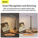 Baseus Smart Eye Series Rechargeable Folding Reading Desk Lamp DGZG-0G – Dark Grey, LED with Auto Dimming