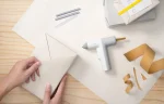 HOTO Cordless Hot Glue Gun Kit with 40 Sticks – Fast Preheat, Auto Dispensing, Kid-Safe Design for DIY, School Projects and Repairs