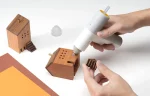 HOTO Cordless Hot Glue Gun Kit with 40 Sticks – Fast Preheat, Auto Dispensing, Kid-Safe Design for DIY, School Projects and Repairs
