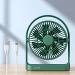 JISULIFE FA19 USB Portable Rechargeable Fan 4000mAh Battery with 4 Speeds and Type-C Charging