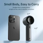 JISULIFE FA53 Pro1S Handheld Fan with 5000mAh battery, 100 speed settings, 9m/s turbo airflow, and 18W fast charging