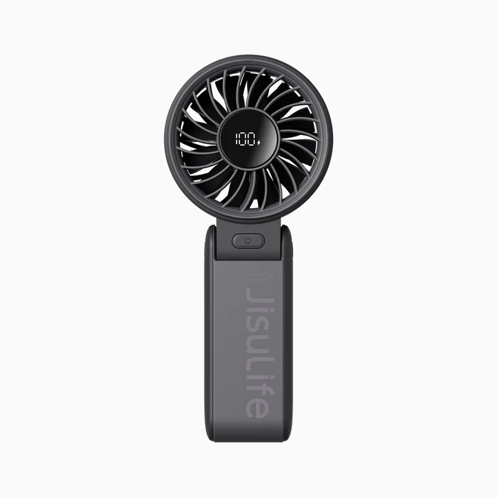 JisuLife Handheld Fan Life7 – 3-in-1 Portable Fan with 5000mAh Battery and LED Display from E Club