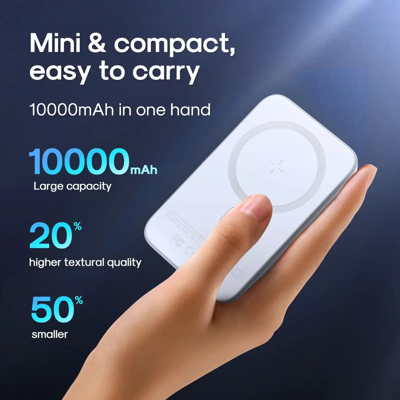joyroom-jr-w020-10000mah-magnetic-wireless-power-bank-20w-fast-charging-mini-for-iphone-usb-c