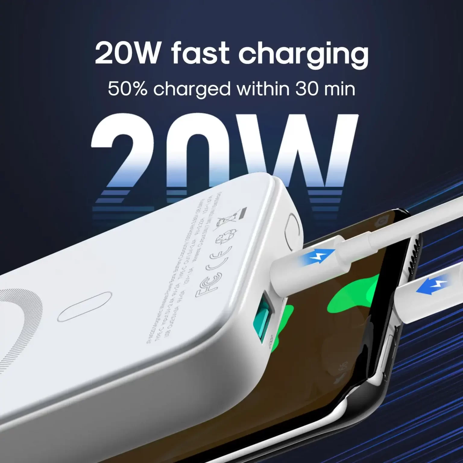 joyroom-jr-w020-10000mah-magnetic-wireless-power-bank-20w-fast-charging-mini-for-iphone-usb-c