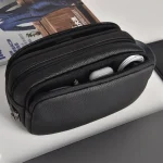 Wiwu Salem Anti-Theft Travel Pouch with RFID Blocking, Fingerprint Lock, and Adjustable Neck Strap