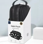 WiWU Salem Travel Pouch with 3-layer storage, camouflage design, YKK zippers, and waterproof nylon