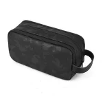 WiWU Salem Travel Pouch with 3-layer storage, camouflage design, YKK zippers, and waterproof nylon