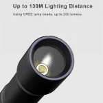 Xiaomi BEEBEST F1 Portable LED Flashlight – Mini Tactical Torch with Adjustable Brightness