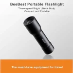 Xiaomi BEEBEST F1 Portable LED Flashlight – Mini Tactical Torch with Adjustable Brightness