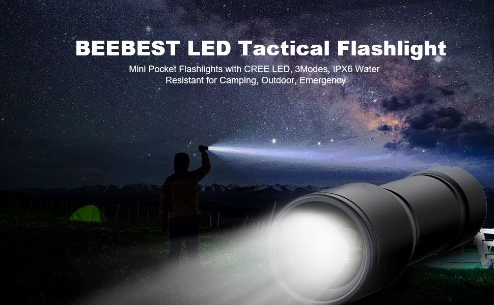 Xiaomi BEEBEST F1 Portable LED Flashlight – Mini Tactical Torch with Adjustable Brightness