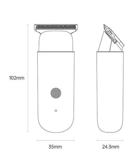 Xiaomi Huanxing EC101 Mini Electric Hair Clipper and Beard Trimmer – Waterproof and USB Rechargeable