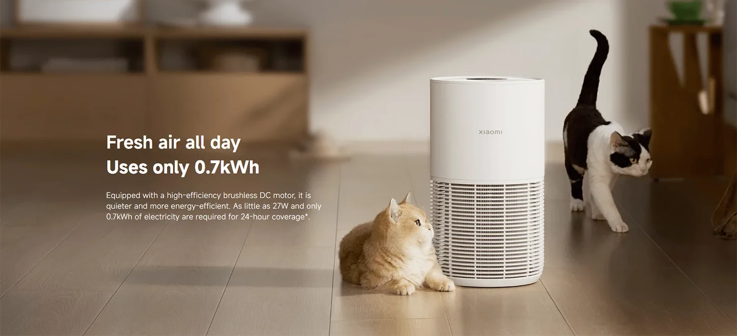 Xiaomi Smart Pet Care Air Purifier with triple-layer filtration removing pet hair, dander, and odors for clean indoor air