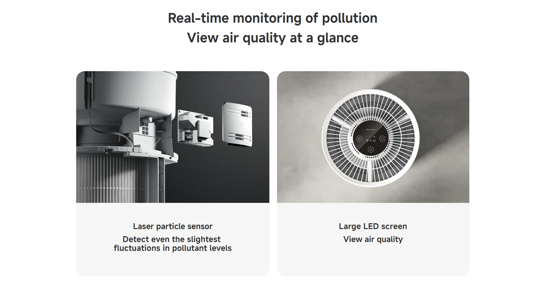 Xiaomi Smart Pet Care Air Purifier with triple-layer filtration removing pet hair, dander, and odors for clean indoor air
