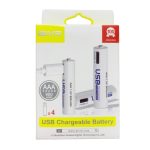 AiVR USB-C Rechargeable Batteries 4pc AAA / AA 2550 MAh
