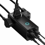 Baseus 65W Digital Powerstrip with 3 AC Outlets and 4 USB Ports