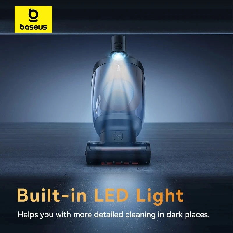 Baseus AP02 Portable Vacuum Cleaner – 160W, 6000Pa Suction, LED Light, 10000mAh Battery