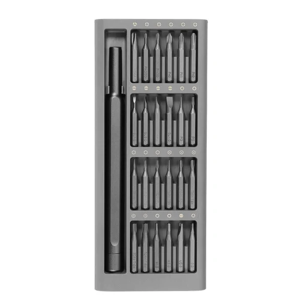 XIAOMI Mijia 24-in-1 Multi-Purpose Precision Screwdriver Kit – Magnetic Aluminum Storage Box, S2 Steel