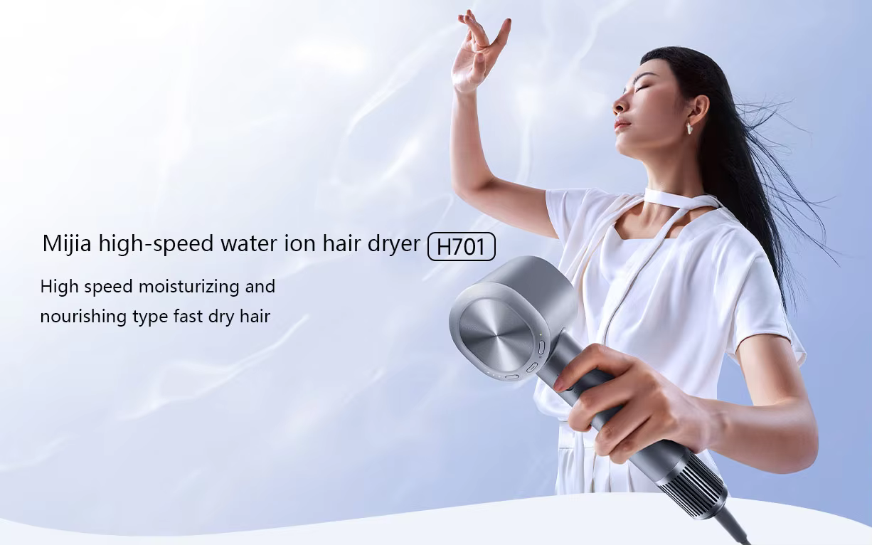 Xiaomi Mijia H701 Hair Dryer Water Ion 65ms Wind Speed